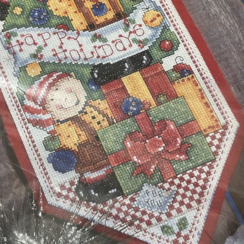 Design Works Cross Stitch Kit 5466 Elff Banner Joan Elliott Incomplete See Cond